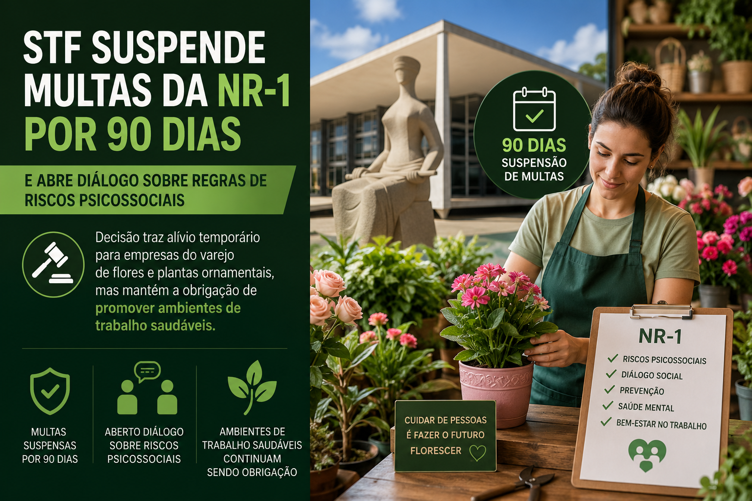 STF suspende multas da NR-1 por 90 dias e abre diálogo sobre regras de riscos psicossociais